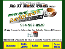 Tablet Screenshot of doitnowreferees.com